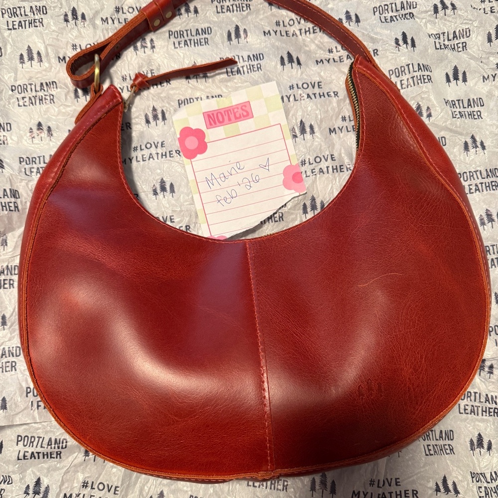 Portland Leather large Rosso Nora